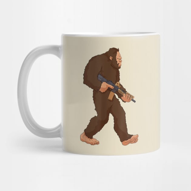 Bigfoot Second Amendment by ReviloTees